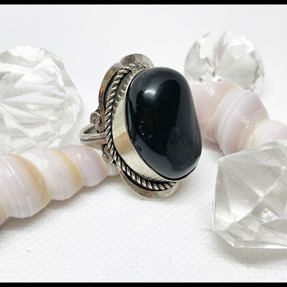 Handcrafted Black Onyx Ring